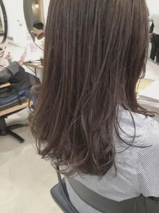 セミロング カラー パーマ ヘアアレンジ メンズ ネイル キッズ マツエク・マツパ 中津No.1髪質改善 店長✨透ける暗髪のヘアスタイル