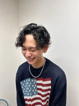 ショート パーマ メンズ 伶風 /髪質改善ストレートのヘアスタイル