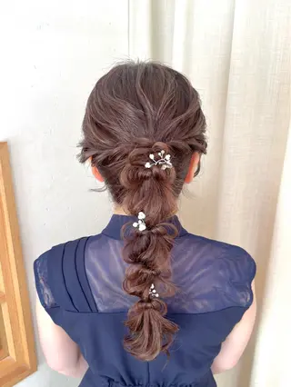 ヘアアレンジ 推し活＊イベントヘア 💕ゆり🐈🐾のヘアスタイル