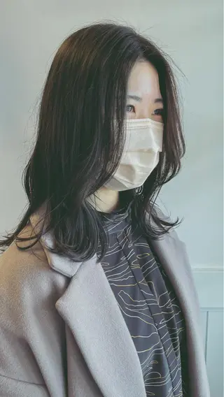 ロング カラー 吉田 浩太郎のヘアスタイル