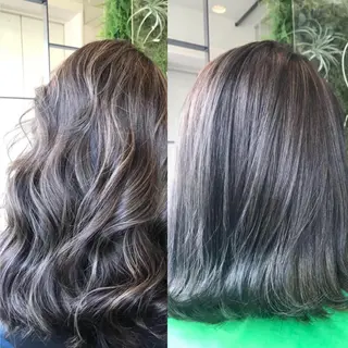 ミディアム カラー Hanna by W_SALONのヘアスタイル