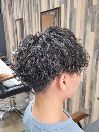 メンズ ミディアム EDEN店長／ 短髪／パーマ職人🔥のヘアスタイル