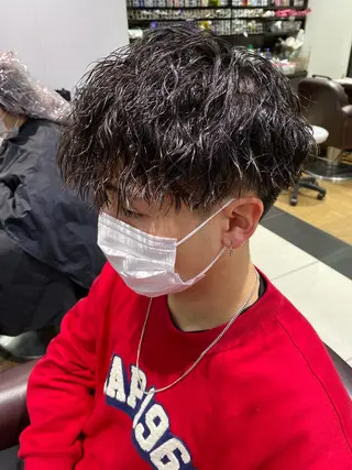 パーマ メンズ 酸スト/フェザー パーマ/三谷海斗のヘアスタイル