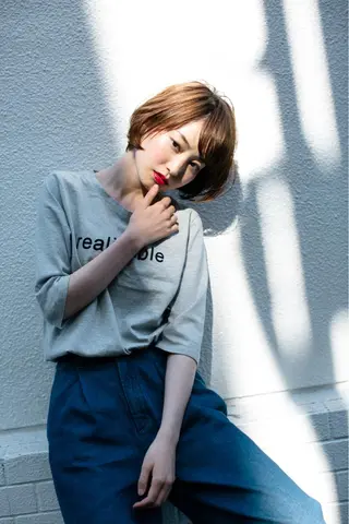 ショート カラー 島田 竜輔のヘアスタイル