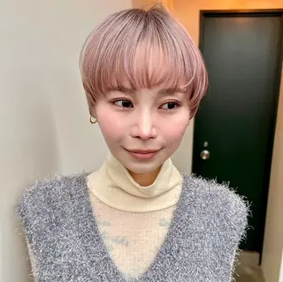 ショート カラー ハイトーンカラー/ さらさのヘアスタイル