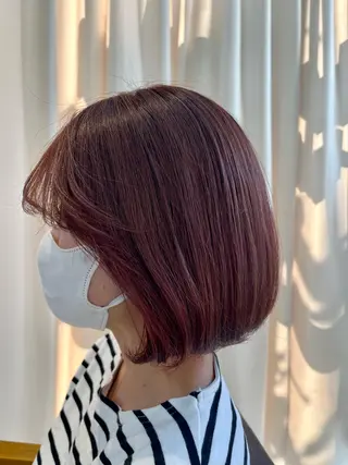 ミディアム AKARI🌟ボブ/ ハイライト/似合わせのヘアスタイル