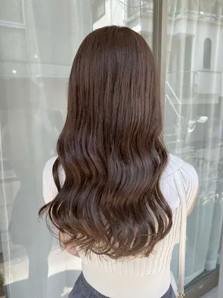 ロング カラー グレージュ/透明感/ 韓国ヘア/RISAのヘアスタイル