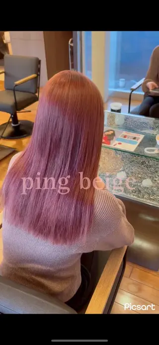 セミロング yui/透明感カラー /コテ巻き風パーマのヘアスタイル