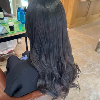 セミロング カラー YUMEKA🩶 /透明感カラーのヘアスタイル