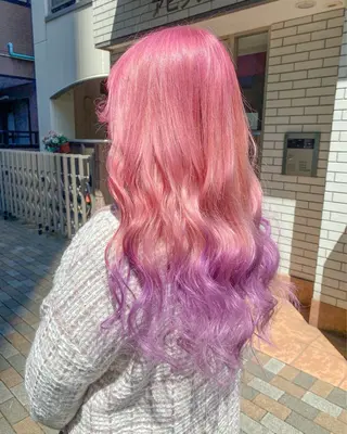 ロング カラー Chérie所属・Chérie 渋谷/カラーサロンのヘアスタイル