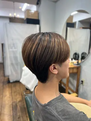 ショート メンズ 髪質改善/縮毛矯正/ 超高濃度水素ケアのヘアスタイル