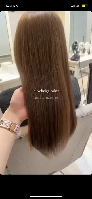 セミロング 𐙚mareka/ 顔周り/透明感ｶﾗｰのヘアスタイル