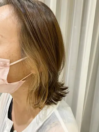 ミディアム カラー みやび🫧髪質改善 🫧透明感カラー🫧のヘアスタイル