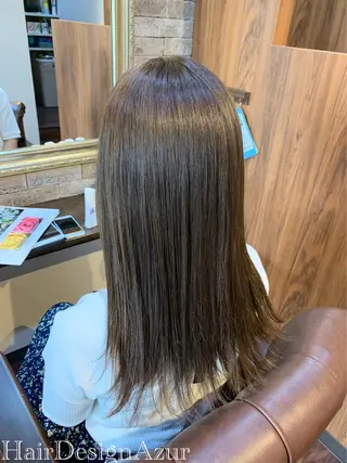 ロング カラー HairDesign Azurのヘアスタイル