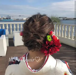 ヘアアレンジ 藤沢/レイヤー/ メンズパーマのヘアスタイル