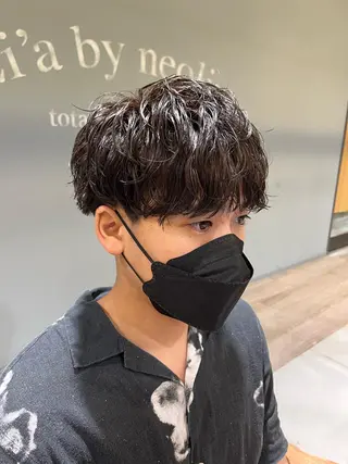 パーマ メンズ tata所属・メンズカット/ 外国人風/小嶺佑介のヘアスタイル