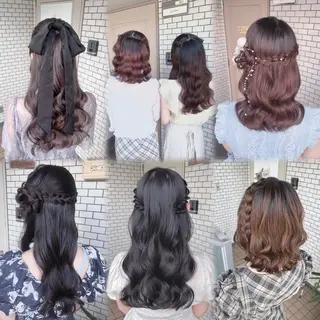 ヘアアレンジ 参列♡デートゆるふわ ヘアメイク🎀みゆうのヘアスタイル