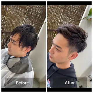 ショート メンズ share salon　SCENA所属・堤太志 メンズパーマ特化のヘアスタイル