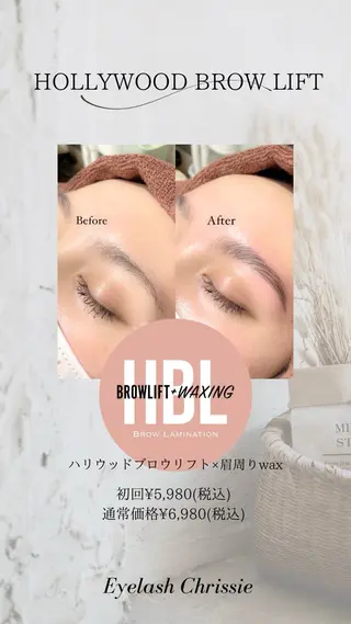 アイブロウ Eyelash Chrissieのマツエク・マツパデザイン