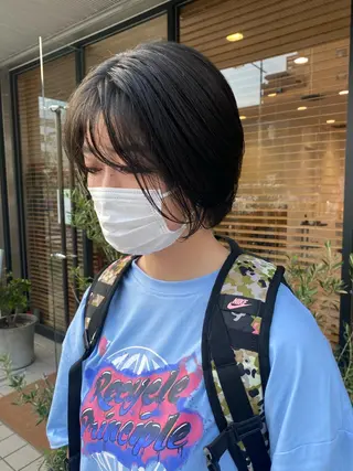 ショート カラー ヘアアレンジ パーマ指名No1 /namiのヘアスタイル