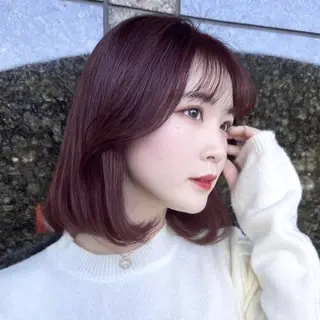 ミディアム 韓国𝐇𝐚𝐢𝐫 ♡𝐦𝐚𝐨♡のヘアスタイル