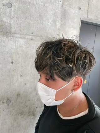 ショート カラー メンズ 🔥メンズ特化パーマ 🦖増田弘明🦖のヘアスタイル