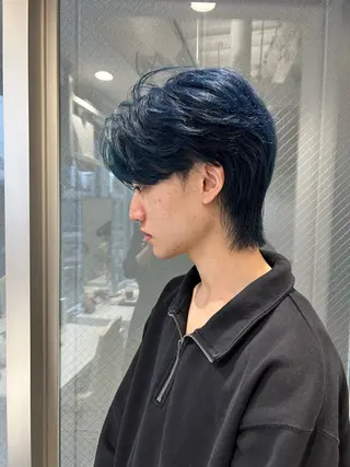 ミディアム カラー メンズ メンズ特化❤️‍🔥 パーマ職人江口佳乃のヘアスタイル