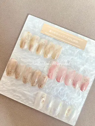 ミディアム Nailsalon M-crystalのネイルデザイン