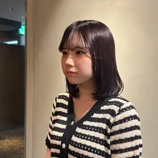 カラー 🌷花屋併設🌷 岡本明日実のヘアスタイル