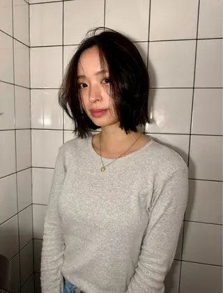 ミディアム 捺葵 @72tomi__のヘアスタイル