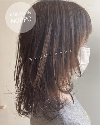 セミロング カラー noppo所属・NOPPO 和泉市 美容室/奥村 飛鳥のヘアスタイル