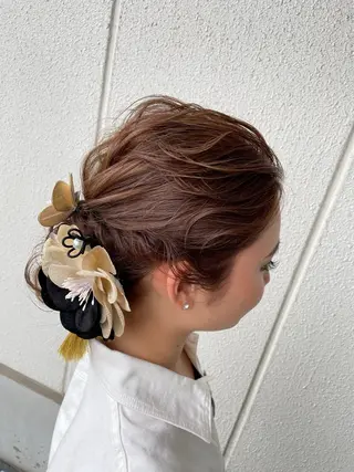 ヘアアレンジ acero + hair&eyelash 幸手店【アチェロ】所属・ハイライトハイトーン 💖MOMOKAのヘアスタイル