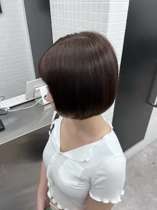 ショート カラー Bei Licoldo.Atole  ベイリコルド アトリ所属・ブリーチ、縮毛 髪質改善　宮城一真のヘアスタイル