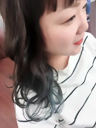 カラー ブリーチ毛縮毛矯正 👑山口のヘアスタイル