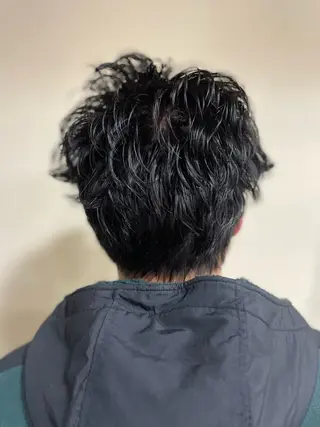 ショート パーマ メンズ boucle所属・浅岡 昭汰のヘアスタイル