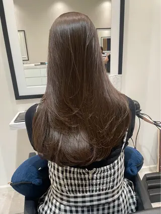 ロング カラー 巻ける縮毛矯正/艶 カラーchika🩵のヘアスタイル