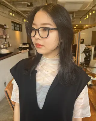 セミロング カラー rimi/ショート /透明感カラーのヘアスタイル