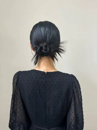 セミロング 透明感🍨レイヤー ヘアセット/miyuのヘアスタイル