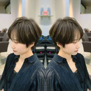 ショート カラー 前田 健太のヘアスタイル