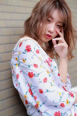 ミディアム 本町/新町/心斎橋 透明感カラーSANCのヘアスタイル