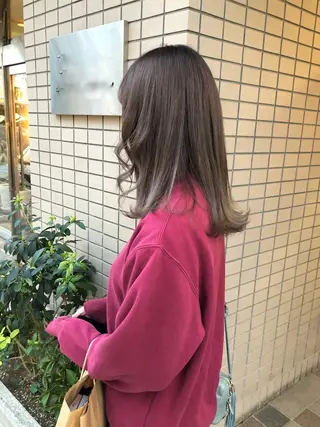 セミロング キノシタ ナオユキのヘアスタイル