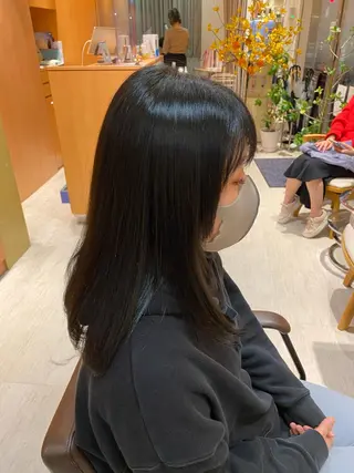 セミロング カラー 🟢NEGi🟣 🫧髪質改善のヘアスタイル