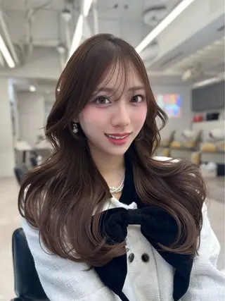 ロング カラー 高島大登/顔周り /レイヤーカットのヘアスタイル