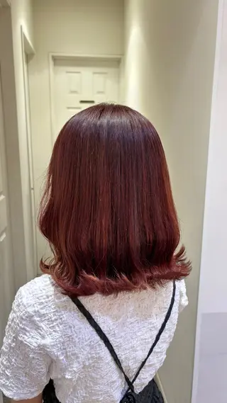 カラー 🍒垢抜けカラー エクステヘアメあずみのヘアスタイル