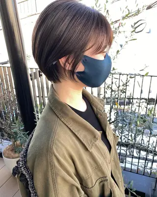 ショート カラー パーマ OVER→三軒茶屋 /縮毛矯正・髪質改善のヘアスタイル