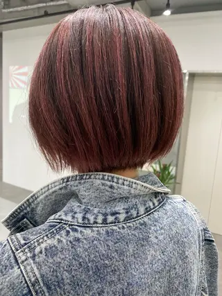 ショート カラー ウルフ🐺/ボブ ハイトーン🌈/増田のヘアスタイル