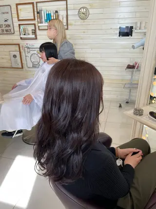 カラー なな/シェービング /カラー/アレンジのヘアスタイル