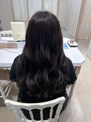 ロング カラー つちだ ゆうひ / 暗髪カラー⟡.·のヘアスタイル