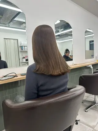 セミロング カラー キッズ オトナヘア🌸 harukaのヘアスタイル