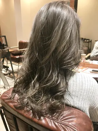 ロング カラー シールエクステ⭐️ オオミタクヤのヘアスタイル